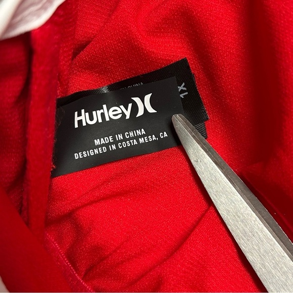 Hurley Red & White Logo One-Piece Swimsuit 1X NWT - Picture 4 of 9